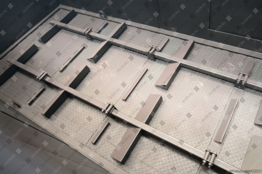 Механизированный автоматический склад с гидроцилиндрами-толкателями