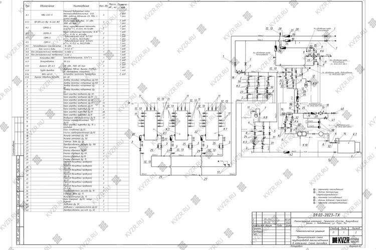Трубопроводы теплоснабжения в котельной 1.26 МВт схема